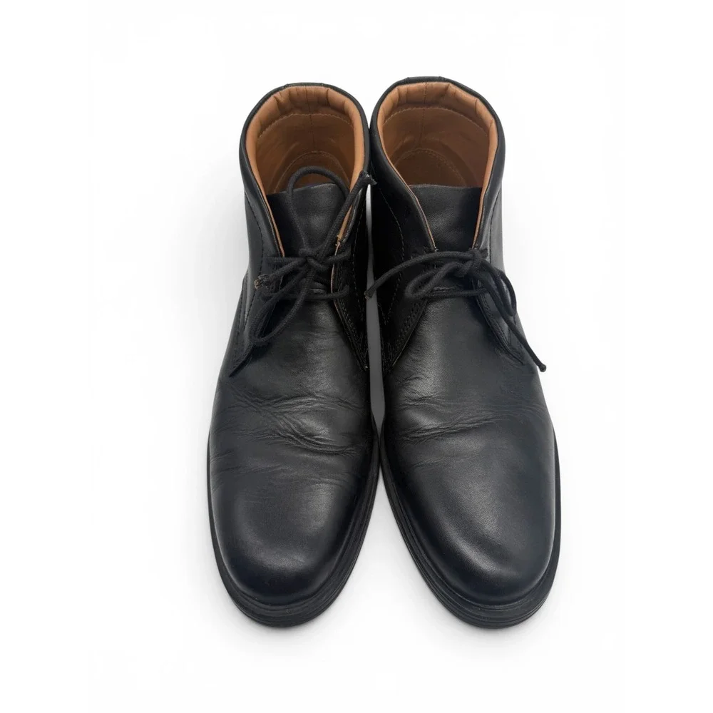 Clarks Mens Black Leather Chukka Boots Lace Up Ankle Dress Boots 26139190